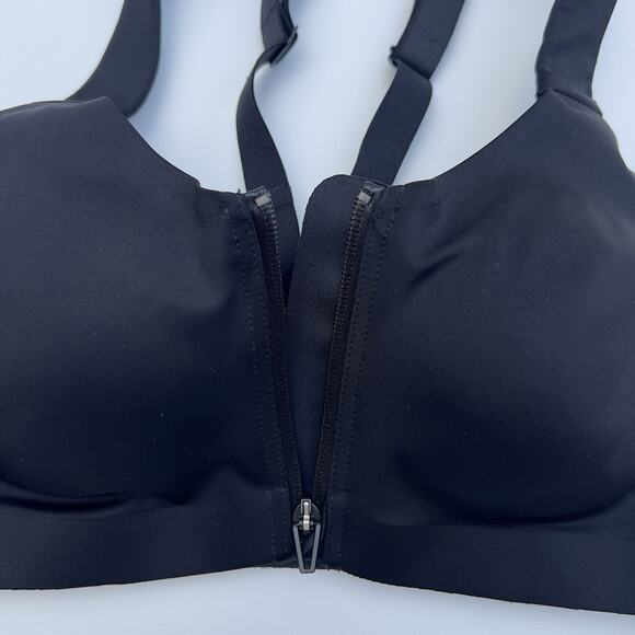 Victoria's Secret Sports Bra Sz. 38DDD Knockout Front Close Underwire Black New - Picture 4 of 6